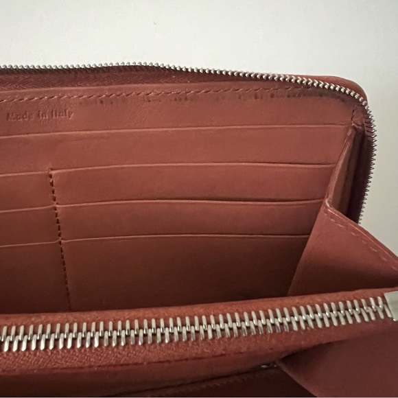 Celine Bicolor Leather Zipper Wallet - Picture 4 of 14